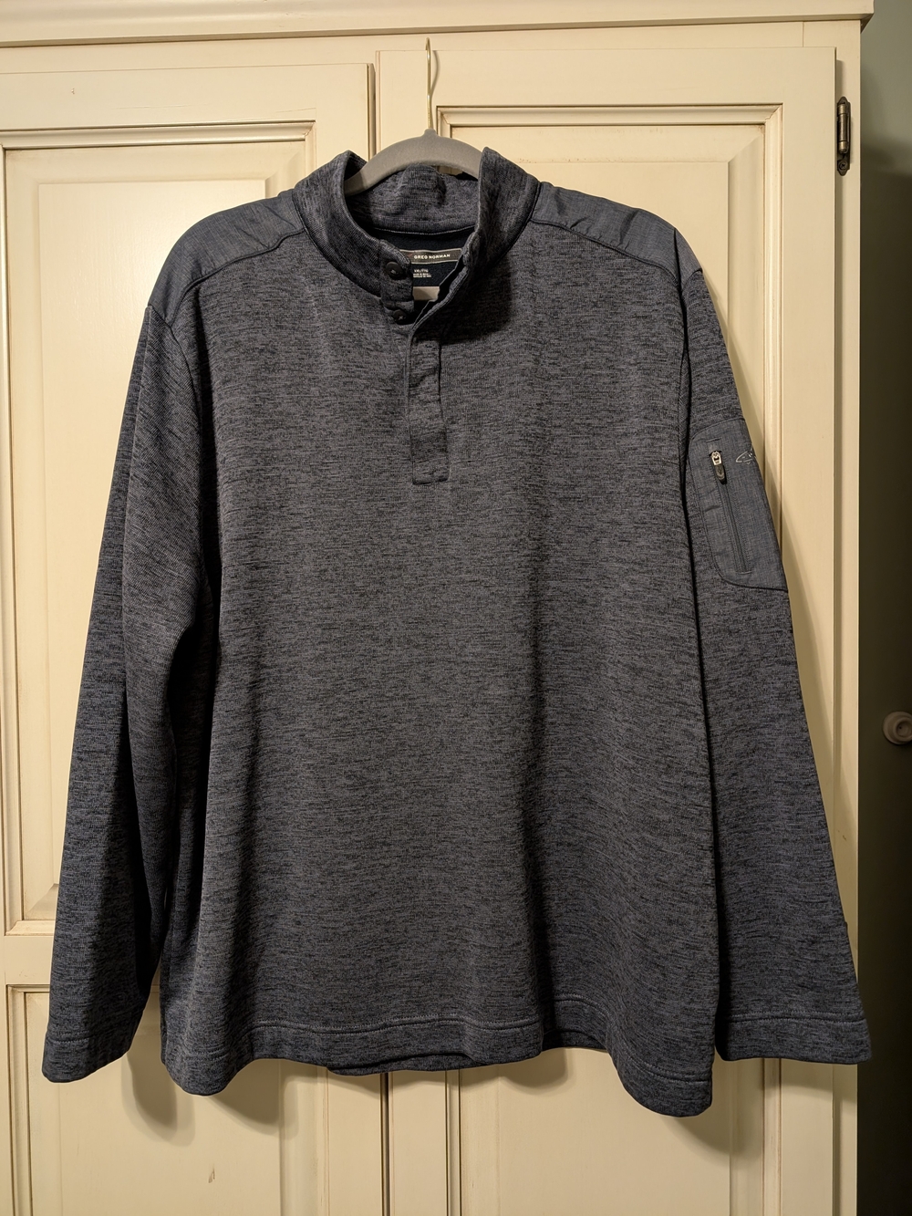 Greg Norman Long Sleeve Quarter Button Pullover